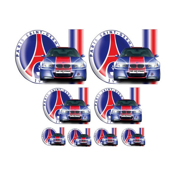 Sticker PSG Paris Saint Germain Autocollant Adhesif Véhicule Moto