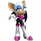 Sticker enfant Sonic rouge 90x54 cm.