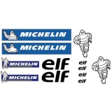 12 stickers Michelin 15x85 cm.