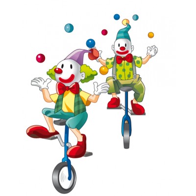 Sticker Clowns jongleurs