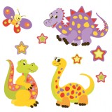 Sticker La famille Dino